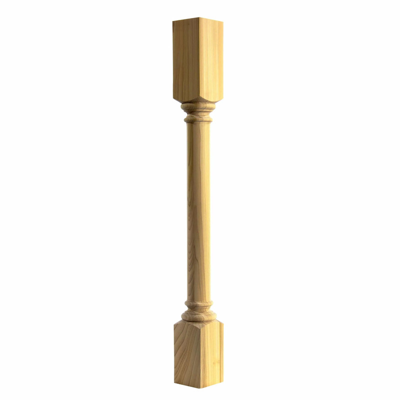 Turned Post - Style 83 - 34.5"H - Species:Alder